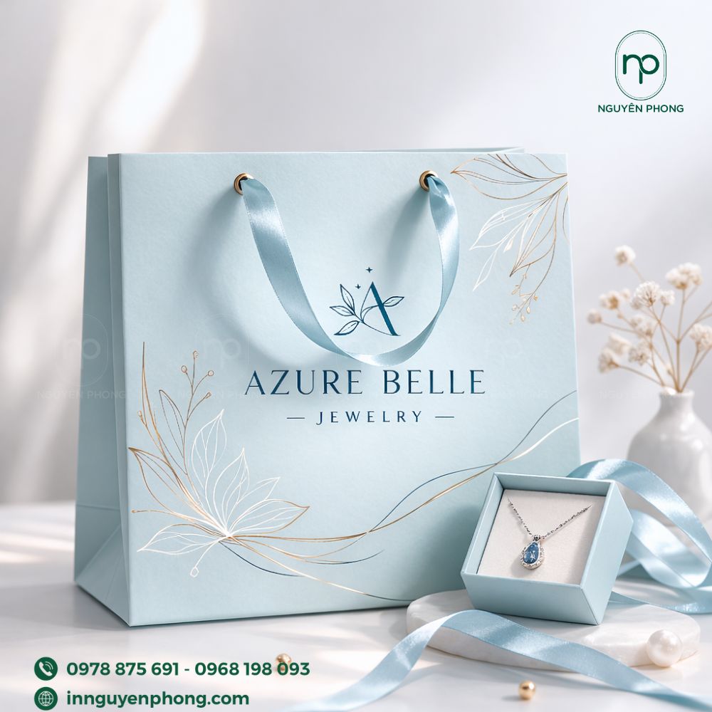 Bao bì đựng trang sức đầy đủ